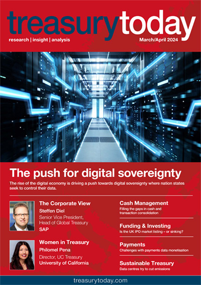 Treasury Today March/April 2024 magazine cover
