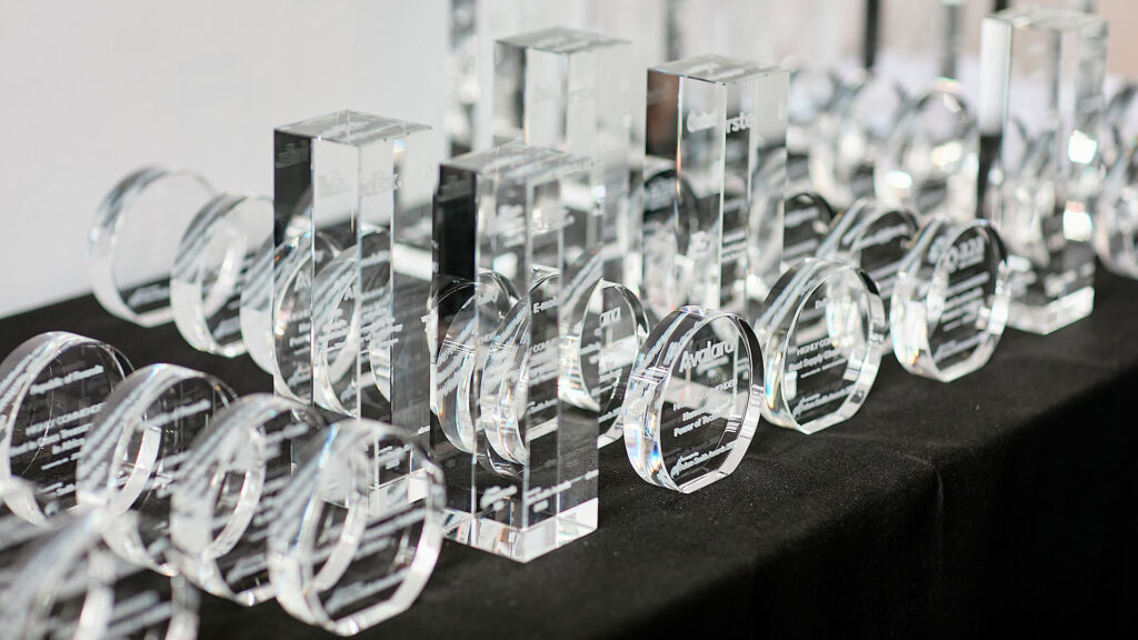 Adam Smith Awards crystal awards