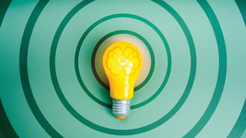 Artificial intelligence brain in a light bulb