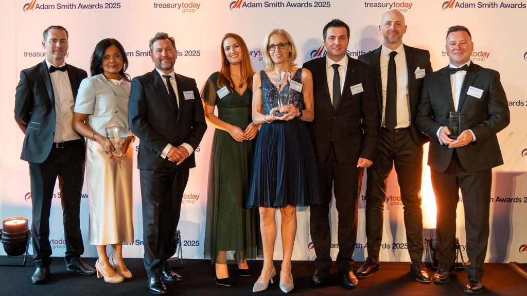 Photo of Ciaran Fegan, Viatris, Ambareen Morshed, J.P. Morgan, Denis Maricq, Sara Csizmazia, Elena Facchinetti, Roman Roland and Keith Lynch, Viatris and David Nugent, Citi.