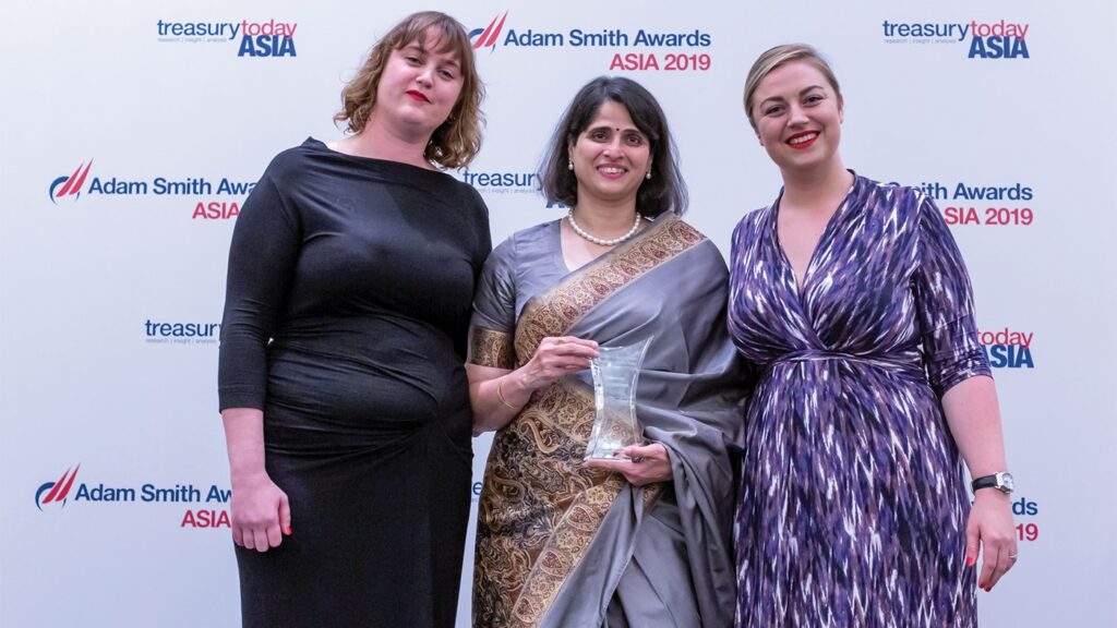 Photo of Sophie Jackson, Rashmi Joshi, Castrol India Ltd and Meg Coates.